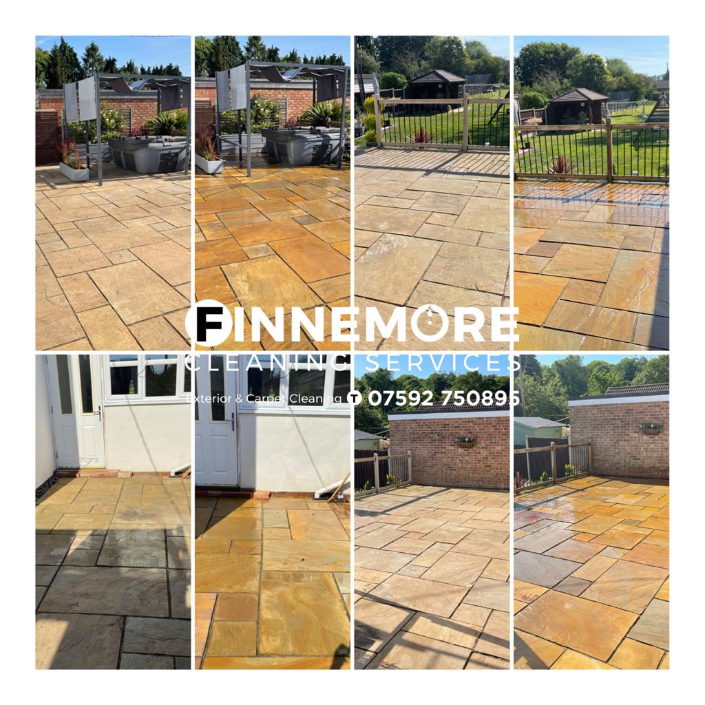 Stone Patio Pressure Washing Norwich - Finnemore Cleaning Services